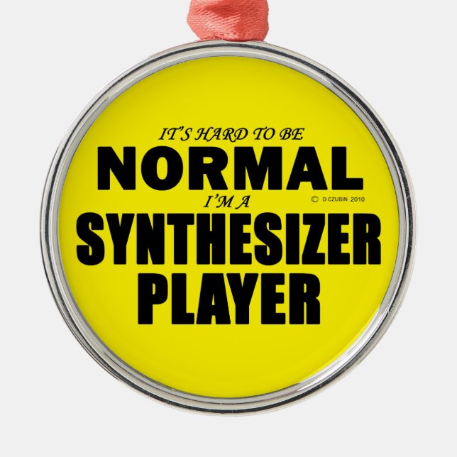 Normal Synthesizer Player Julgransprydnad Metall (Framsidan)