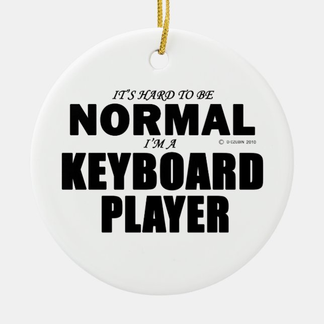 Normal Tangentbord Player Julgransprydnad Keramik (Framsidan)