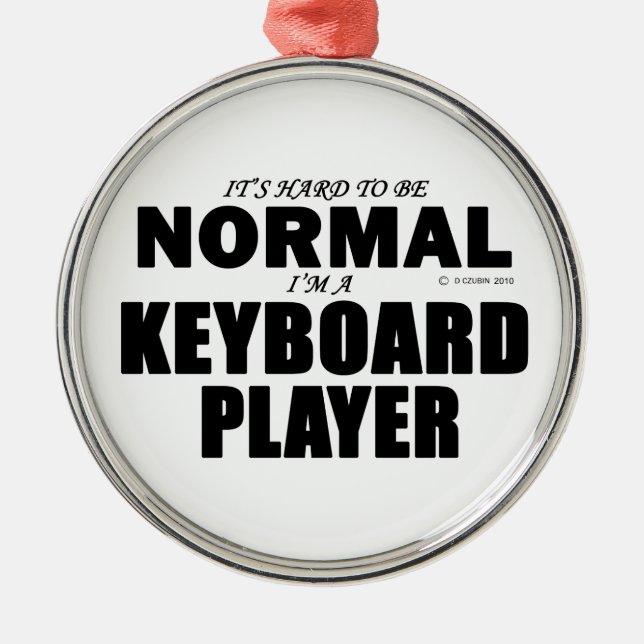Normal Tangentbord Player Julgransprydnad Metall (Framsidan)