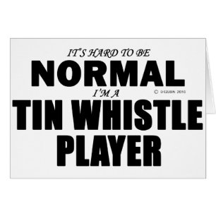 Normal Tin Whistle Player Hälsningskort