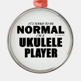 Normal Ukulele Player Julgransprydnad Metall