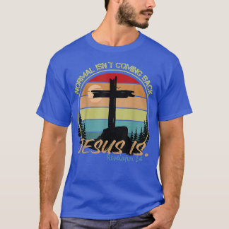 Normal VIST som kommer tillbaka Jesus är Retro-Vin T Shirt