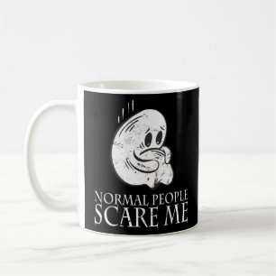 Normala människor Skrämmer mig Antisocial NERD Gee Kaffemugg