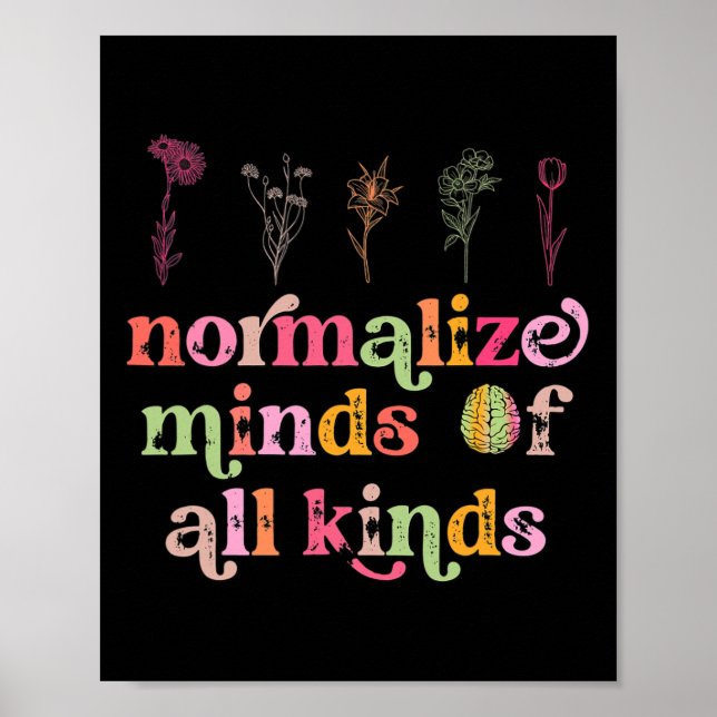 Normalisera allehanda former av autism Medvetenhet Poster (Framsidan)