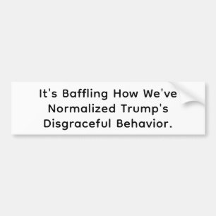 Normaliserade Trumps vanära Hankamer Artjunkhaus  Bildekal