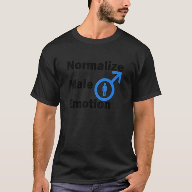 Normalisering av manlig emotion 1 t shirt (Framsida)