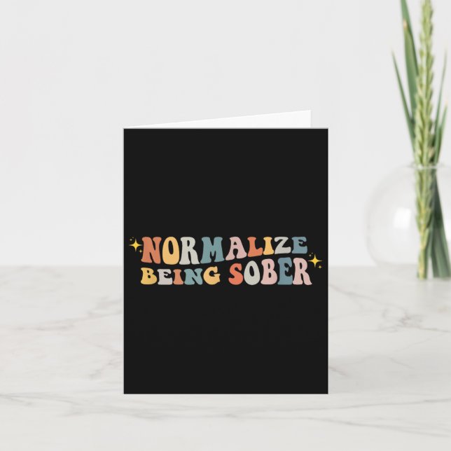 Normalize Being Sober Sobriety Addiction Recovery  Kort (Framsida)