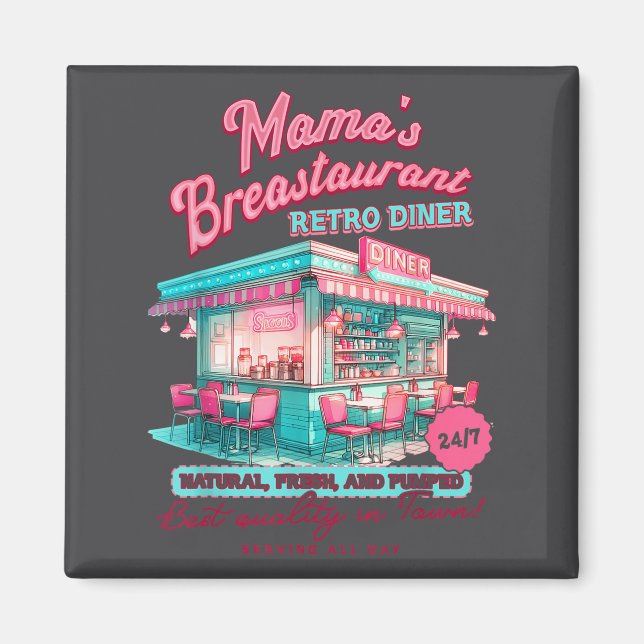 Normalize Breastfeeding Mom Breastfeed Mama's Brea Magnet (Framsidan)