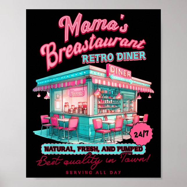 Normalize Breastfeeding Mom Breastfeed Mama's Brea Poster (Framsidan)