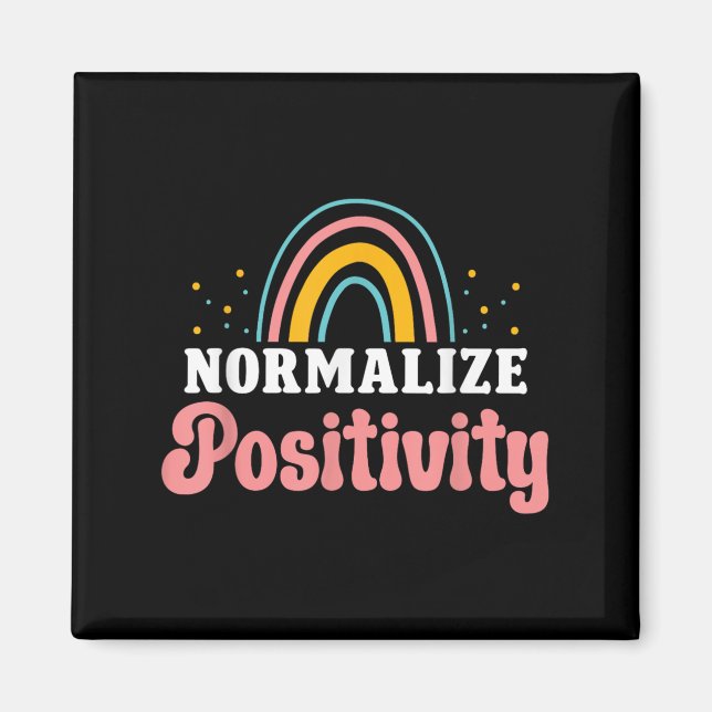 Normalize Sitivity Rainbow Funny Saying Motivation Magnet (Framsidan)