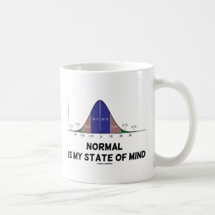 Normalt är mitt tillstånd av matt Bell Curve Gee Kaffemugg