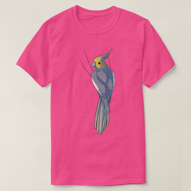 Normalt Grått Female Cockatiel T Shirt (Design framsida)