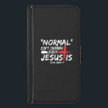 Normalt kommer inte tillbaka, men Jesus är avslöja Plånboksfodral För Samsung Galaxy S5<br><div class="desc">Normal kommer inte tillbaka,  men Jesus är avslöjande 14 Costume Gift T-Shirt. Be Gud,  läs bibeln,  gå till kyrkan,  hjälp varandra och tro på Jesus Kristus under dessa hårda tider.</div>