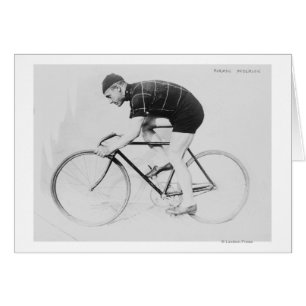 Norman Andersson Side View of Tävla Bicycle Hälsningskort