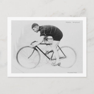 Norman Andersson Side View of Tävla Bicycle Vykort