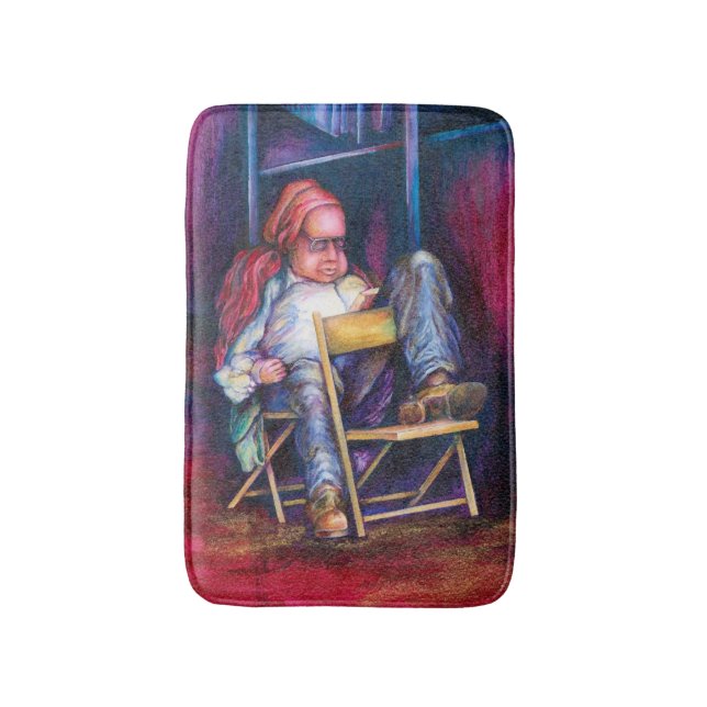 Norman föredrar att rita i sömnen badrumsmatta (Framsidan (Vertikal))