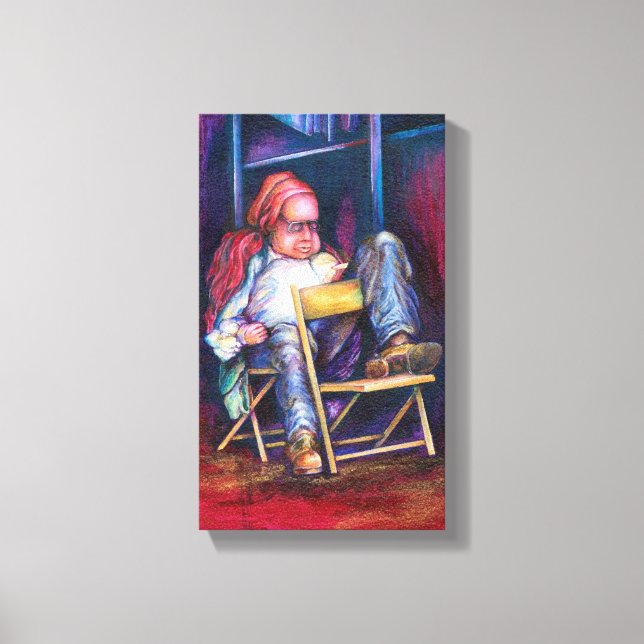 Norman föredrar att rita i sömnen canvastryck (Framsida)