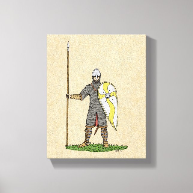 Norman Knight Circa 1066 Canvastryck (Framsida)