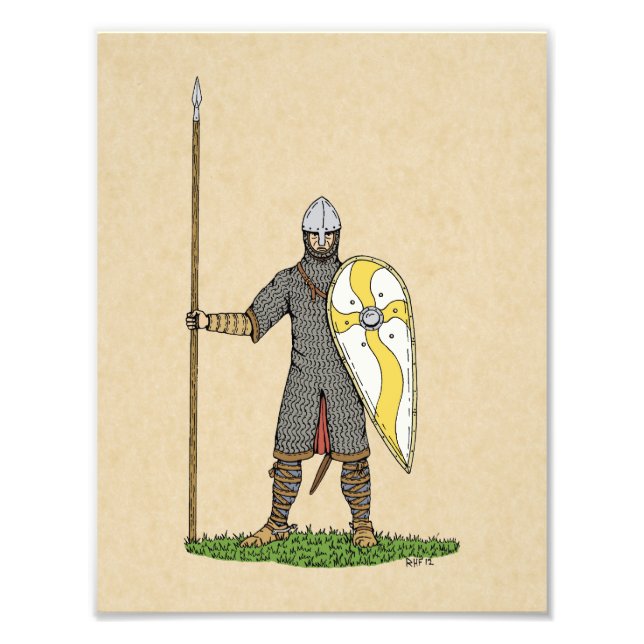 Norman Knight Circa 1066 Fototryck (Framsidan)