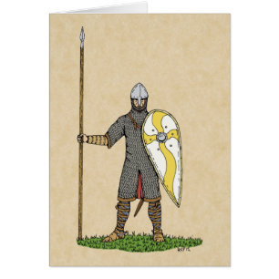 Norman Knight Circa 1066 Hälsningskort