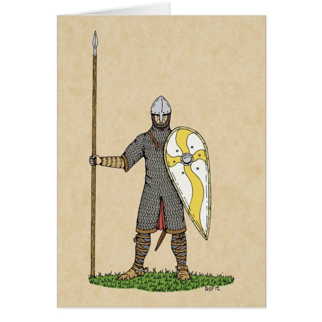 Norman Knight Circa 1066 Hälsningskort (Framsidan)