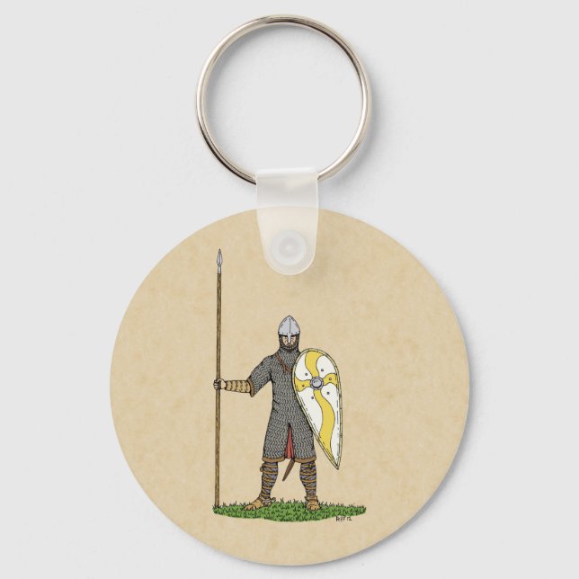 Norman Knight Circa 1066 Nyckelring (Framsida)