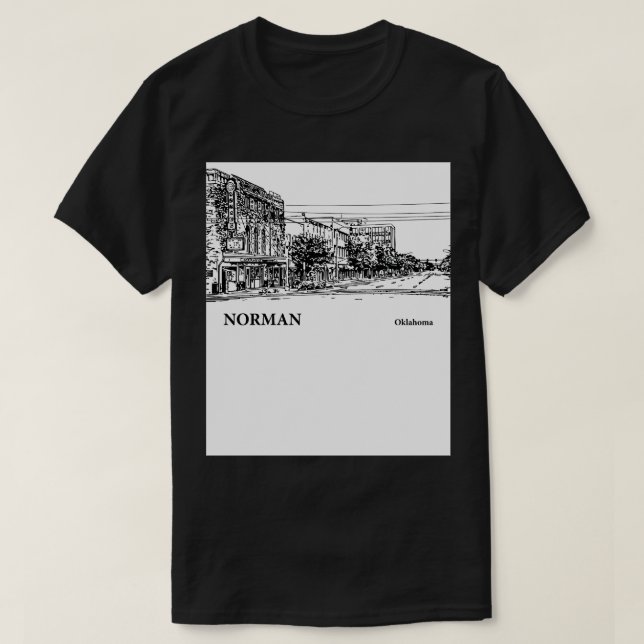 Norman Oklahoma 2 T Shirt (Design framsida)