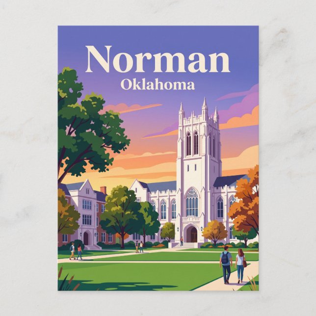 Norman, Oklahoma Vykort (Framsida)