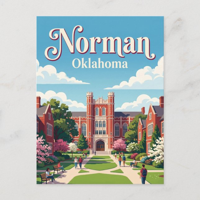 Norman Oklahoma Vykort (Framsida)