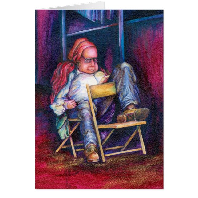 Norman Perfers till Draw i hans viloläge Hälsningskort (Framsidan)