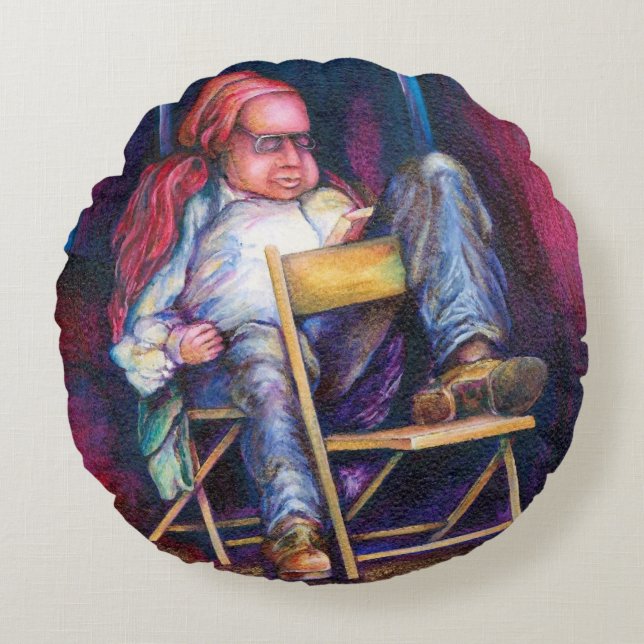 Norman Perfers till Draw i hans viloläge Rund Kudde (Framsidan)