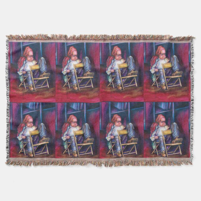 Norman Perfers till Draw i sömnen Filt (Framsidan)