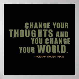 Norman Vincent Peale citationstecken Poster
