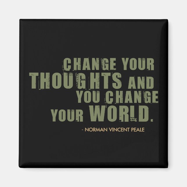 Norman Vincent Peale Quote Magnet (Framsidan)