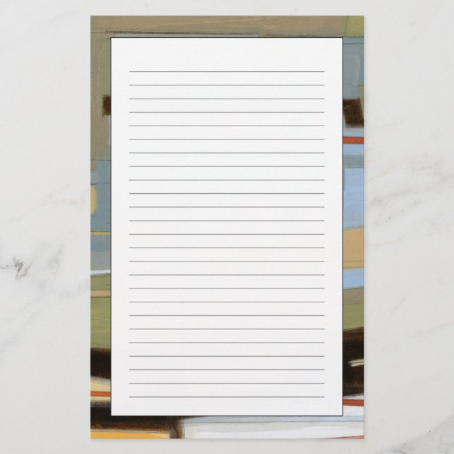 Norman Wyatt målar ett modernt fritt uttryck Brevpapper (Framsida)