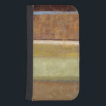 Norman Wyatt målar i Earth Tones Samsung S4 Plånboksfodral<br><div class="desc">Friska jordtoner genomsyrar den moderna målningen av Norman Wyatt. Färg i biet blandar sig på ett underbart sätt och ser underbar ut i alla rum i ditt hem. Det skulle också ge en fantastisk!</div>