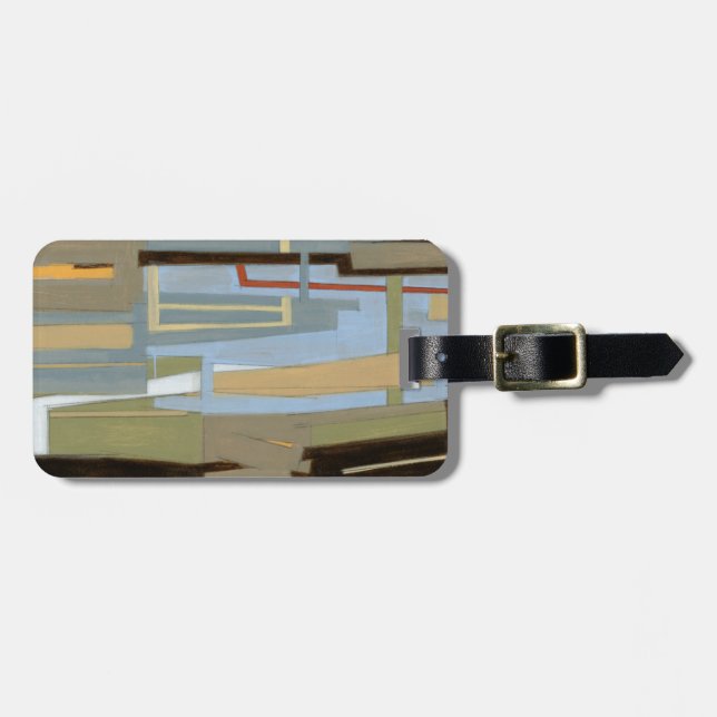 Norman Wyatt målar i Modern Free Expression Bagagebricka (Horisontell Framsida)