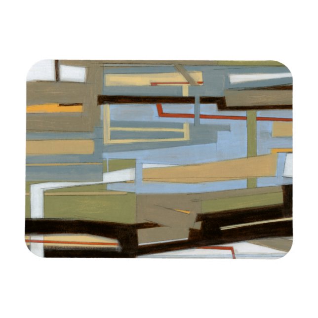 Norman Wyatt målar i Modern Free Expression Magnet (Horisontell)