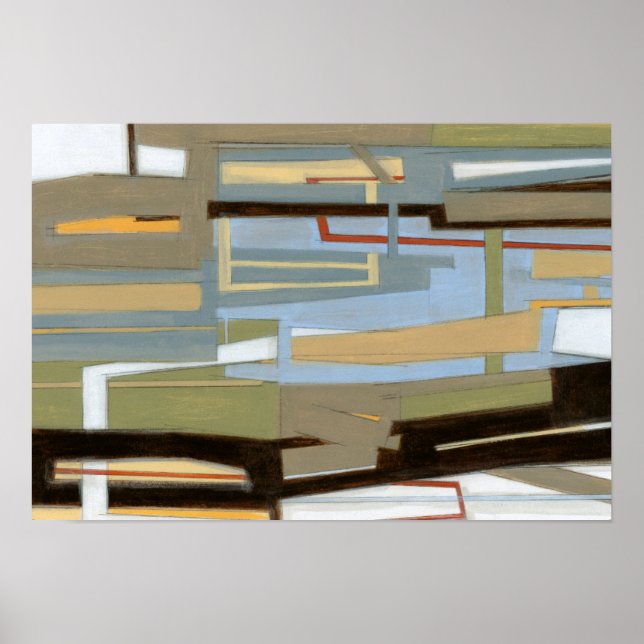 Norman Wyatt målar i Modern Free Expression Poster (Framsidan)