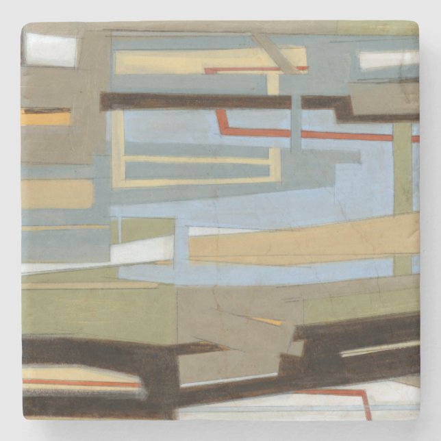 Norman Wyatt målar i Modern Free Expression Underlägg Sten (Framsidan)