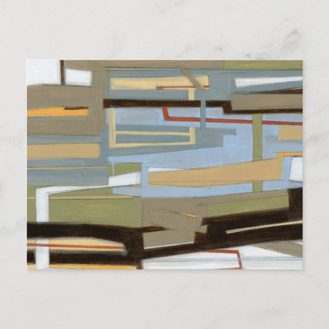 Norman Wyatt målar i Modern Free Expression Vykort (Framsida)