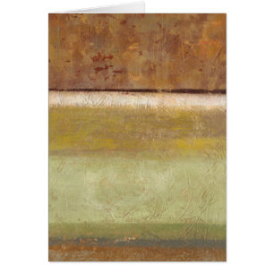 Norman Wyatts moderna målning i Earth Tones Hälsningskort