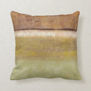 Norman Wyatts moderna målning i Earth Tones Kudde