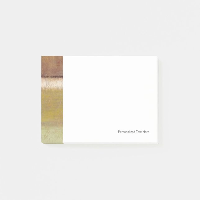 Norman Wyatts moderna målning i Earth Tones Post-it Block (Framsida)