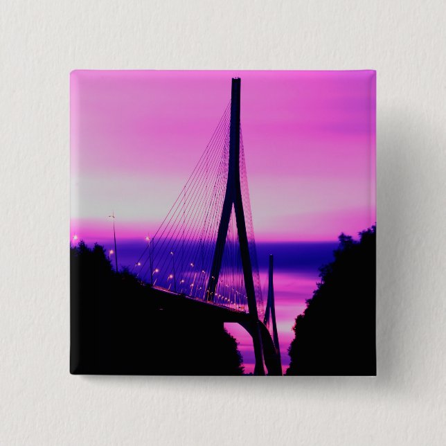 Normandie Bridge, Le Havre, Frankrike 2 Knapp (Framsida)