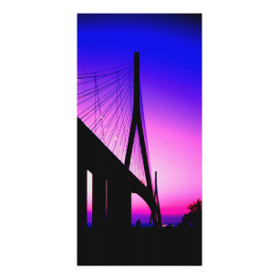 Normandie Bridge, Le Havre, Frankrike Fototryck