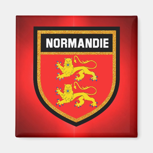 Normandie Flagga Magnet (Framsidan)