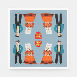 Normandie, France Pappersservett