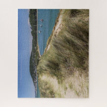Normandie Frankrike Jigszawa Puzzle - Cabourg sand