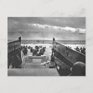 Normandie Invasion på D-dagen - 1944 Vykort